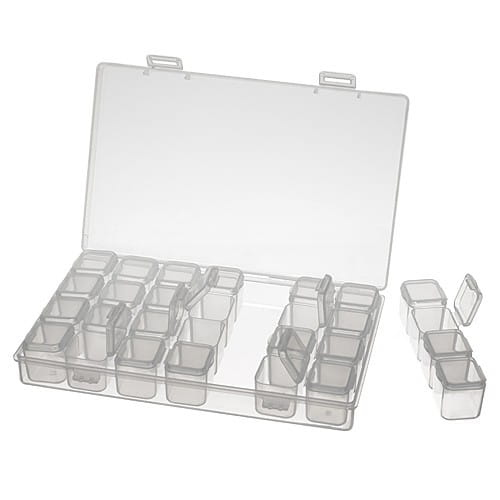 org87 Plastová nádoba organizéra na korálky a drobnosti 170x100mm