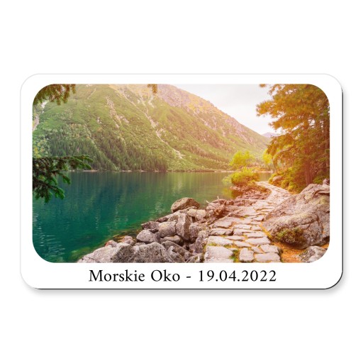 Fotomagnetka s fotkou na chladničku ZA DARČEK ďakovná svadba 10x7cm