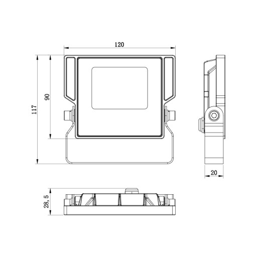 ASPIRE LED reflektor 10W 4500K 1100lm 230V