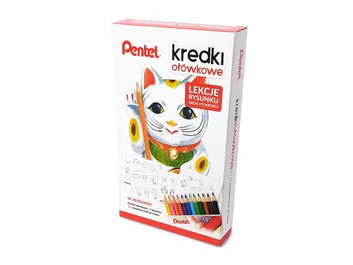 PENTEL sada CB8-12 ceruzky + lekcie