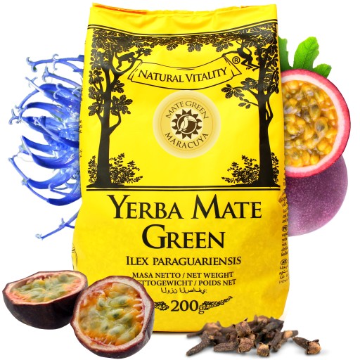 Yerba Mate zelená maracuja 200g Brazílska despalada