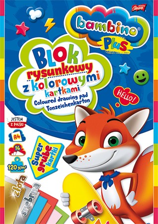 Farebná podložka na kreslenie BAMBINO A4, zlatá a strieborná
