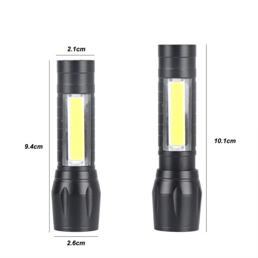 MINI CREE COB USB TAKTICKÉ VRECKOVÉ SVETLO