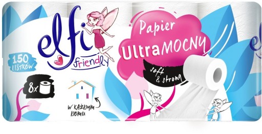 Elfi Soft&Strong Ultra Strong 2W 8-rolový ekonomický toaletný papier