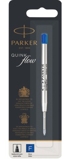 Náplň pera PARKER QUINK FLOW MODRÁ F
