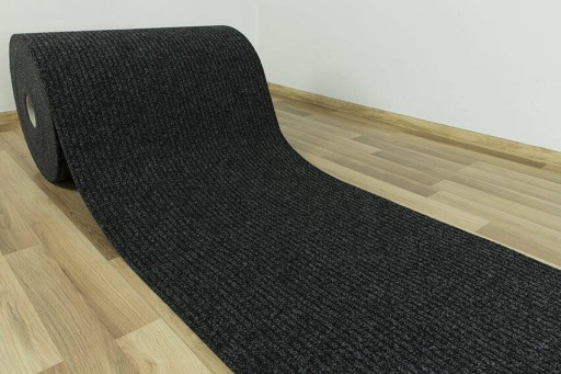 šírka 133 cm GRANADA ANTRACITOVÁ POGUMOVÁ ROHOŽKA NA MIERU NA ROLE