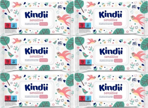 Harper Cleanic Kindii Wipes 60 ks Sensitive