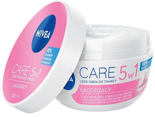 NIVEA Care 5v1 Ľahký pleťový krém Soothing Nourishing 100ml