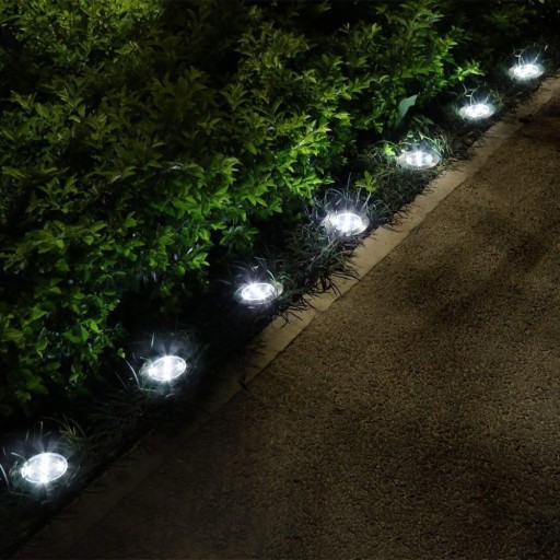 SOLÁRNE LED ZÁHRADNÉ SCHODISKO, NEUTRÁLNE, PLOCHÉ VJAZDNÉ, 16LED