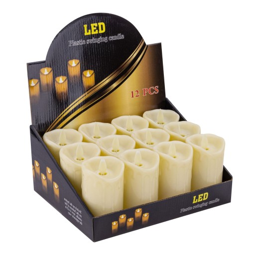 LED sviečka s pohyblivým plameňom 10 cm