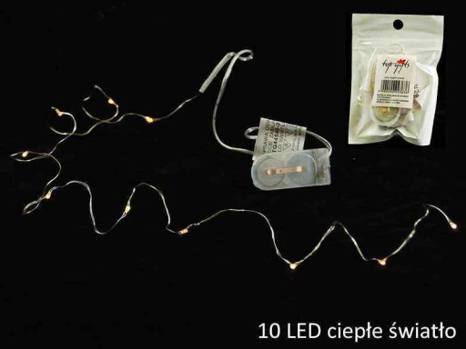 LED lampy na drôte, teplé svetlo, 10 svetiel