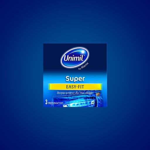 Unimil CLASSIC TENKÉ KONDÓMY s ľahkou priľnavosťou, dodatočne VLHČENÉ, 3 ks