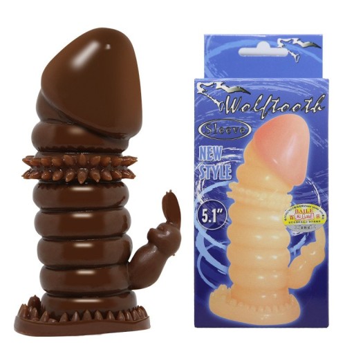 Baile TPR rukáv na penis, hnedý