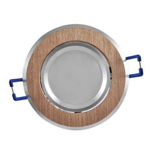 LED SUN 3v1 vstavané svietidlo, okrúhle, brúsené zlato, Polux
