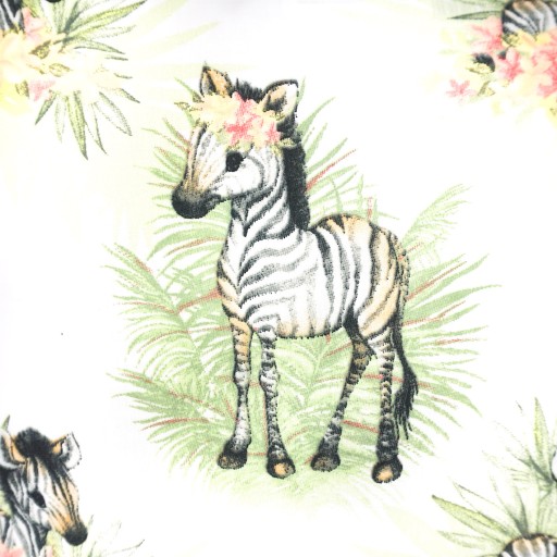 Detská obliečka na vankúš 40x40 cm Zebra Palmové listy