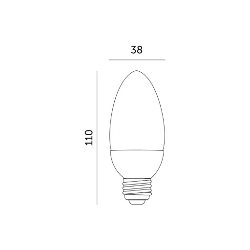 LED žiarovka 7W E27, neutrálna biela, 4000K