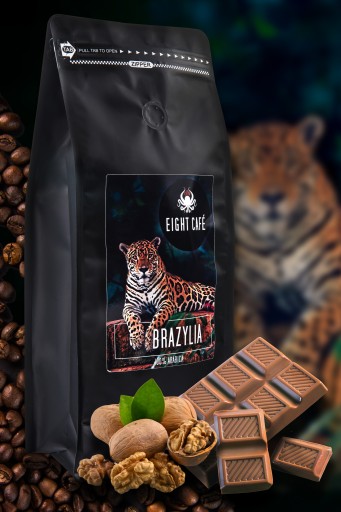 Čerstvo pražené kávové zrná 100% Arabica Brazil 50G pre kávovar na espresso
