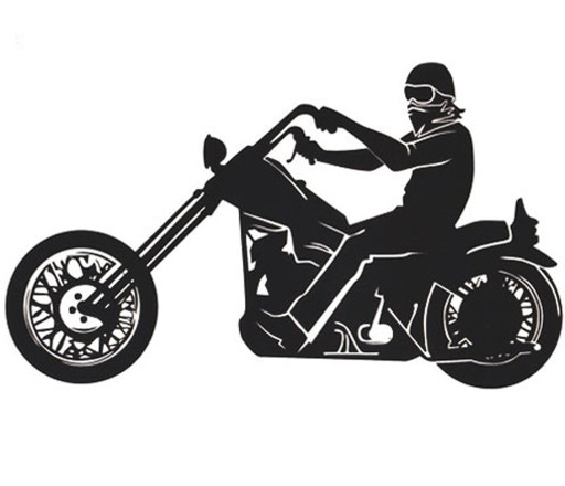 NÁLEPKA NA MOTOCYKLU MOTOCYKLISTICKÝ CHOPPER TUNING