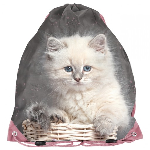 Taška na topánky PE outfit Papuče Topánky s mačiatkami pre dievčatá Kat