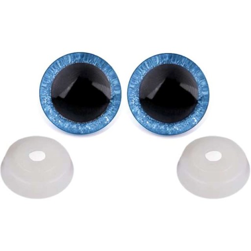 Bezpečné OČI GLITTER modré OČI 20 mm