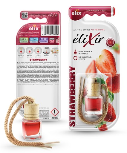 Vôňa vo fľaštičke STRAWBERRY ELIX autoparfém