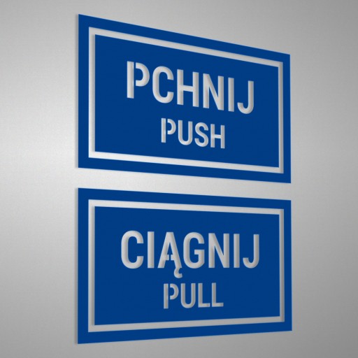 Samolepky Push Pull Push Pull 7x12