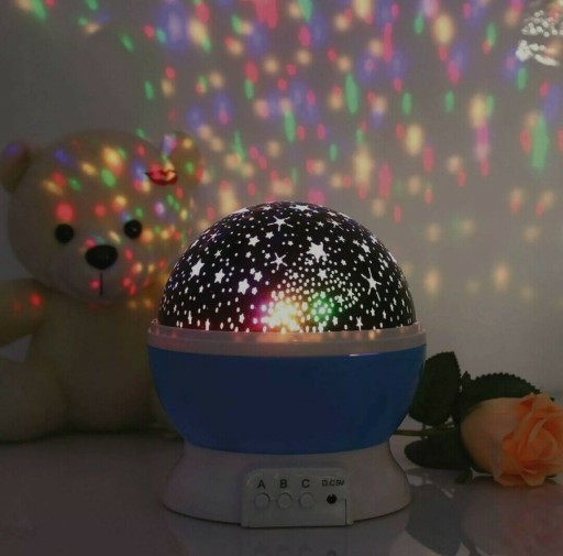 PROJEKTOR MOON SKY STAR OTOČNÝ PROJEKTOR NOČNEJ LAMPY PRE DIEŤA