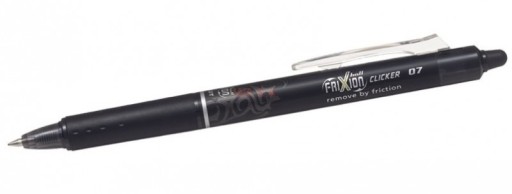 Pilot Frixion Clicker guľôčkové pero 0,7 mm čierne