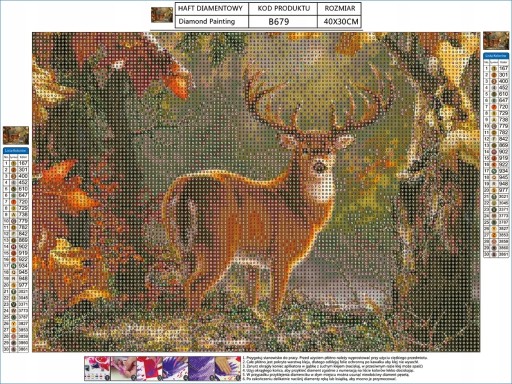 5D PICTURE Diamantové vyšívanie DEER Diamantové maľovanie Diamantový rezací papier