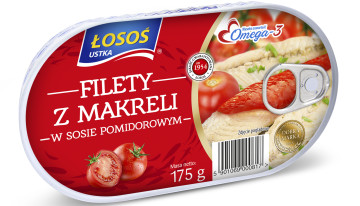 Filety z makrely v paradajkách Losos Ustka 175g