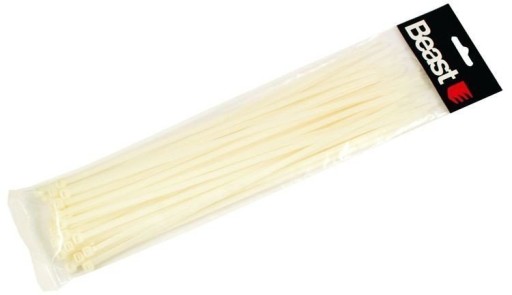 SVORKY BIELE NYLON 190x4,7 mm 50 KS
