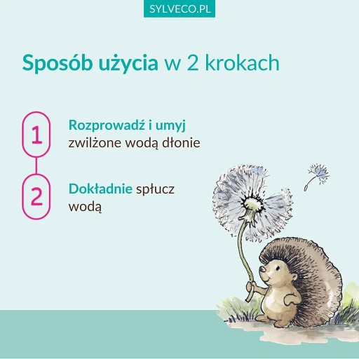 SYLVECO pre deti Pena na umývanie rúk - čučoriedka