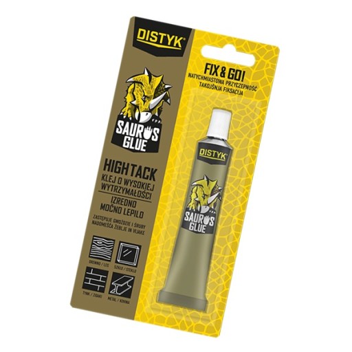 Polymérové lepidlo v tube SAURUS GLUE High Tack DISTYK biele 25ml