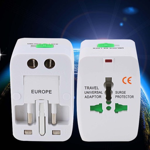 Univerzálny adaptér Adaptér Zásuvky USA UK EU AUST Nabíjačka + 2x USB