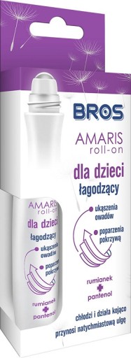 Roll-on upokojujúce uštipnutie komárom a osou pre deti Bros AMARIS - 15ml