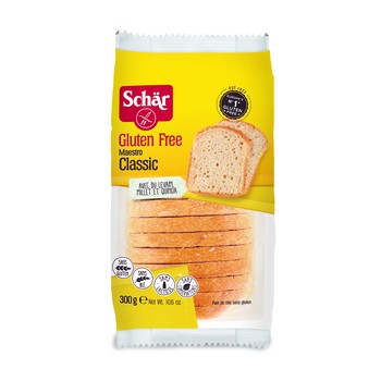 BEZLEPKOVÝ BIELY CHLIEB PRÁŽENÝ 300G ..