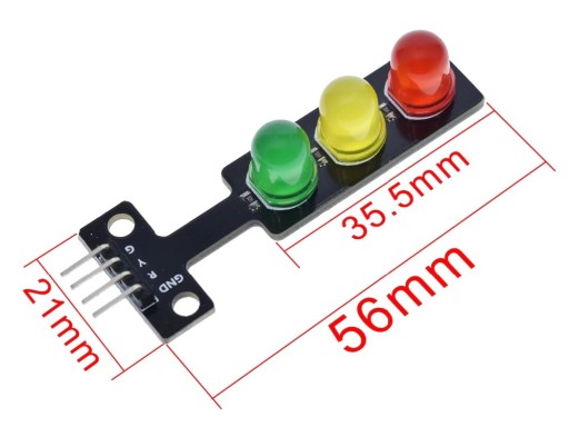725 5V modul semaforu pre Arduino
