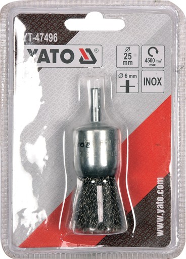 PREDNÁ KEFA S STOPKOU 25MM INOX Yato