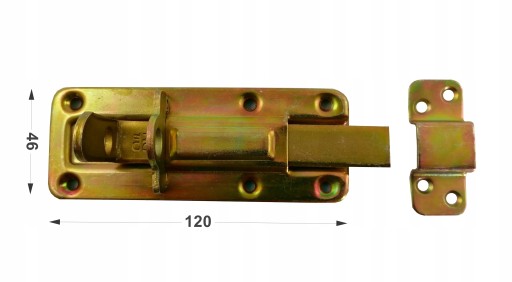 ZÁPADKA UNIVERZÁLNA PRE BRÁNY DVERE 120MM ZINKOVÝ ZÁMOK