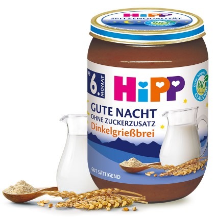 Hipp Bio Mliečna kaša špaldová pred spaním 6m 190g