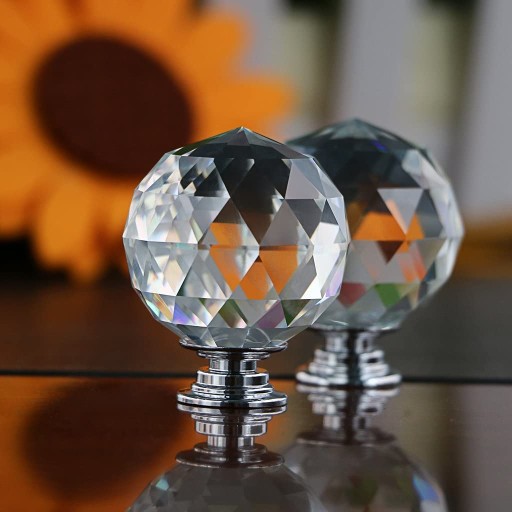 KRIŠTÁĽOVÝ NÁBYTOK Úchytka 30mm BLUE CRYSTAL glamour