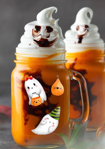 HALLOWEENSKÉ NÁLEPKY NA OKNO Ghost Decoration 8 ks