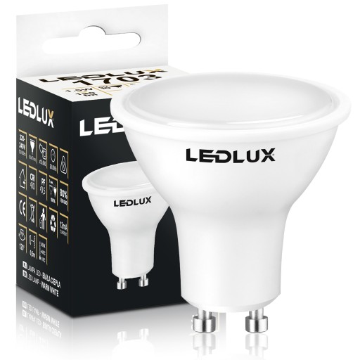 LED žiarovka GU10 1,5W = 20W SMD 3000K teplá Premium LEDLUX nebliká