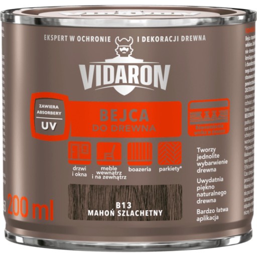 VIDARON Moridlo na drevo B13 Ušľachtilý mahagón 0,2L