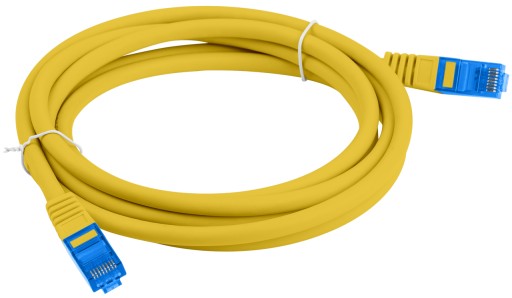 Internetový kábel Ethernet Twisted RJ45 LAN Cat 6A SFTP 0,25 m žltý