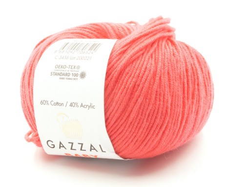 Baby Cotton Gazzal priadza 3458 coral
