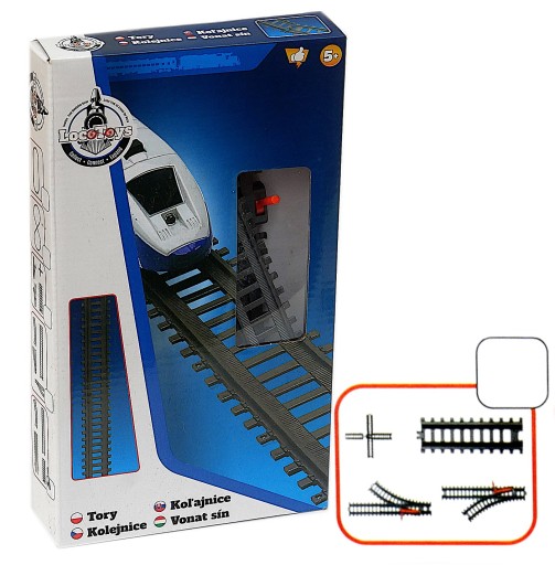 Loco Toys Koľajnice a vypínače - rozširujúca sada