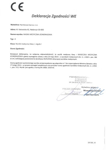 CHIRURGICKÉ MASKY modré, 99% POĽSKÝ CERTIFIKÁT