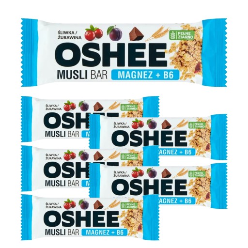 OSHEE Müsli tyčinka slivkovo-brusnicová 40g x 6ks