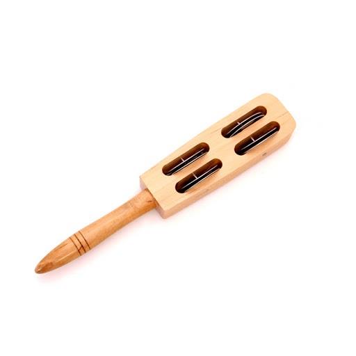Drevené janičiare - Jingle Stick - 4 páry tanierov